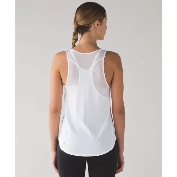 Lululemon Sculpt Tank II Mesh Relaxed Running Cardio Fitness Size 6 - Picture 3 of 11